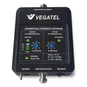 Усилитель 3G сигнала репитер VEGATEL VT2-3G (LED)
